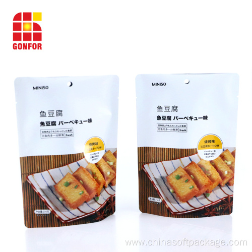 Doypack Stand Up Pouch For Snacks Packaging